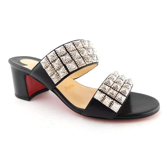 black studded louboutins